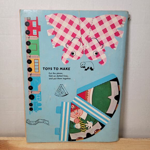 VINTAGE COLORING BOOK Baby Cheerful Tearful Action Cover (c 1967) - Picture 6 of 7